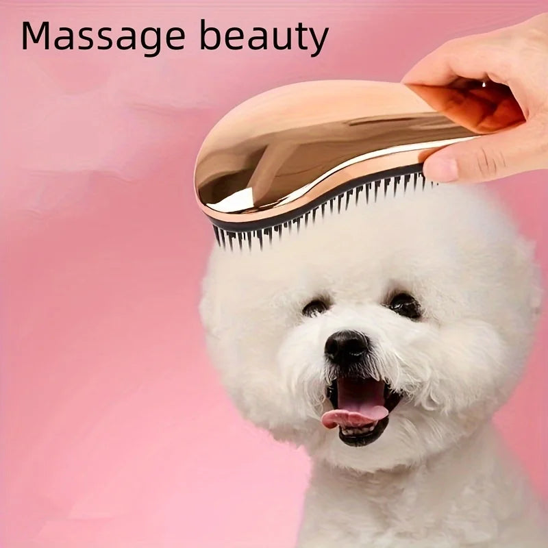 Dog Undercoat Rake & Deshedding Brush - Heavy-Duty Grooming Tool