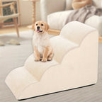 Orthopedic Dog Steps with Removable Cover – 2/3/4 Tier Non-Slip Pet Stairs for Bed & Sofa