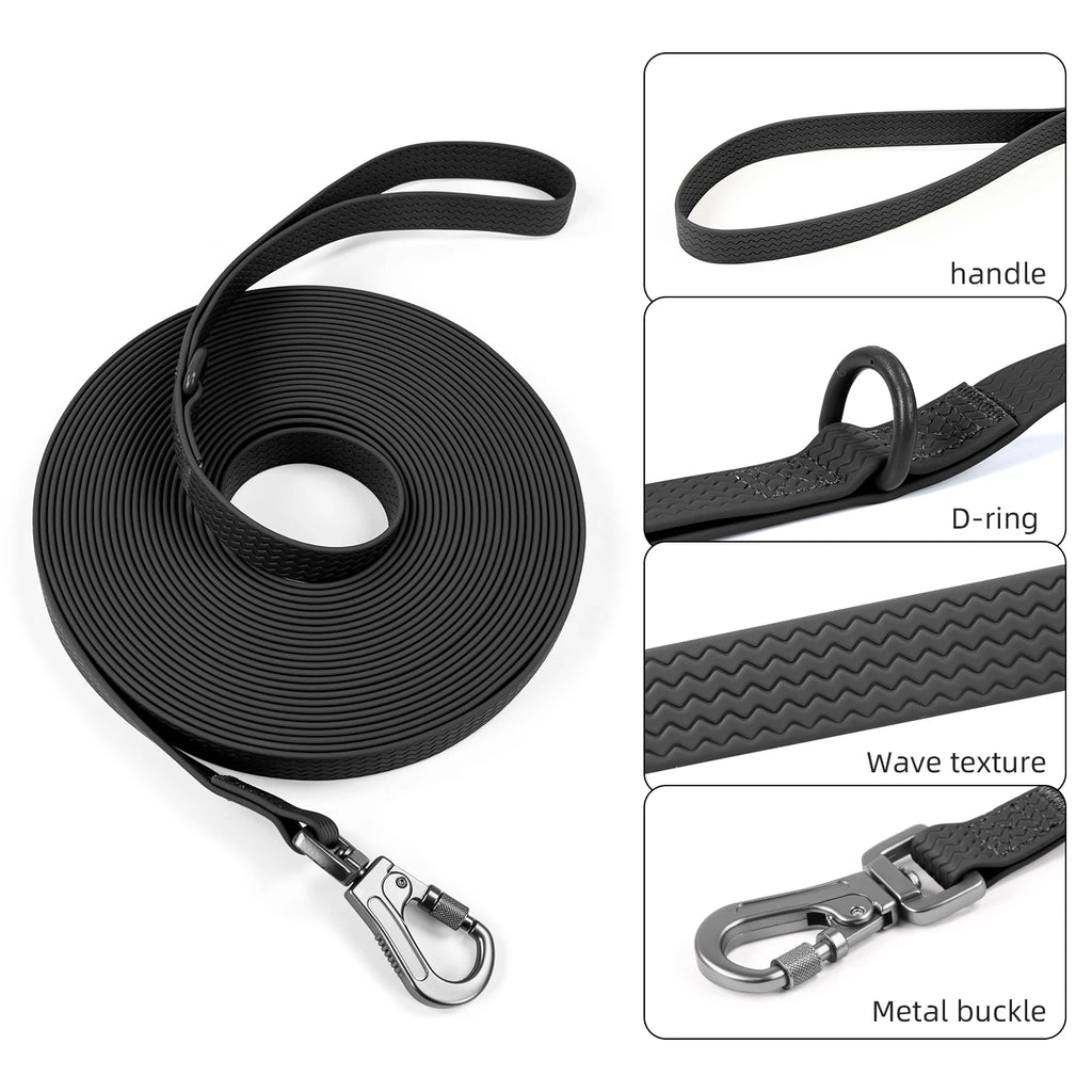 Long Dog Leash – Heavy Duty Waterproof Training Lead
