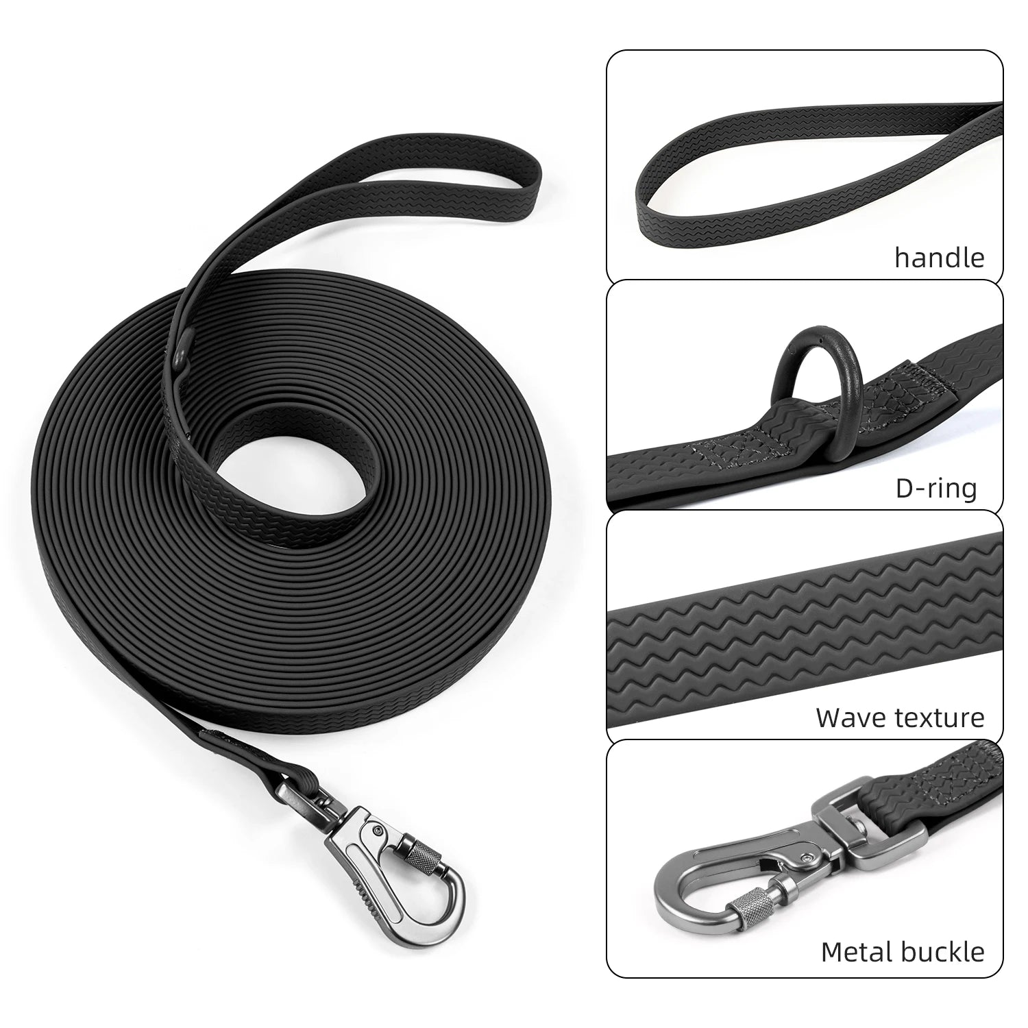Long Dog Leash – Heavy Duty Waterproof Training Lead