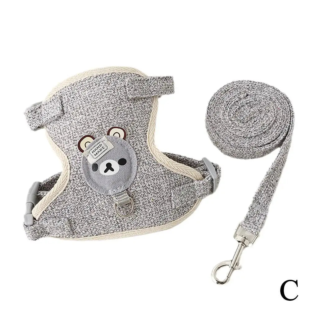 Breathable Dog Harness Vest with Leash – Undershirt Style