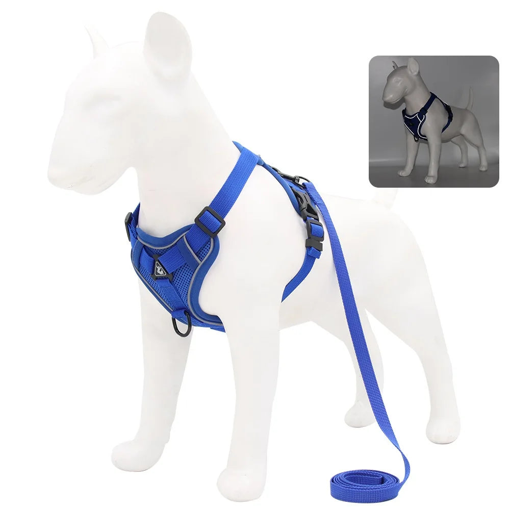 Dog Harness & Leash Set – Padded Adjustable Vest