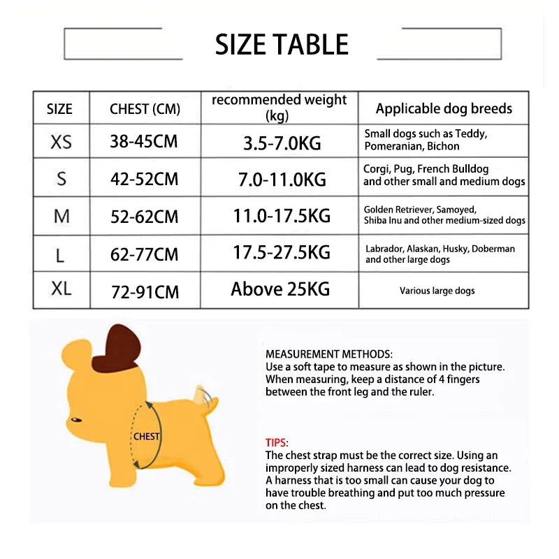 Dog Harness Vest – Breathable Quick Release Harness