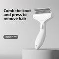 Floating Stainless Steel Dog Brush - Curved Undercoat Grooming Comb