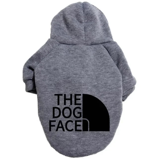 PawPattern XL Dog Hoodie | Black Polyester Winter Jacket for Large Dogs