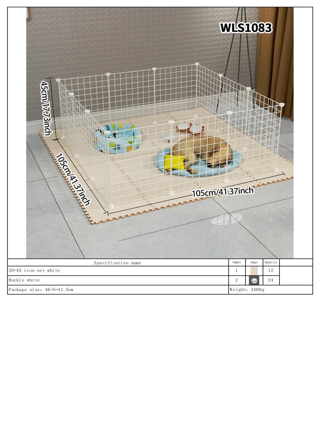 Indoor Dog Playpen – Small Dog Fence