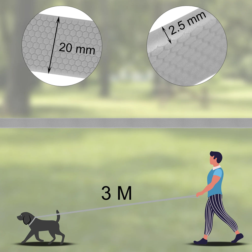 Long Training Dog Leash 3M–15M – Durable Hex Pattern Walking Lead