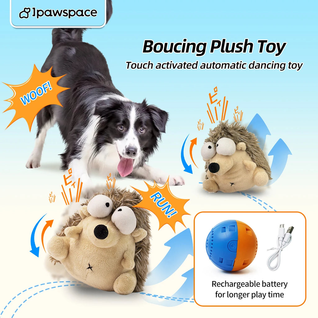 Interactive Dancing Dog Toy Ball – Motion Activated Plush Fetch