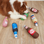 Wine Bottle Dog Toy – Crinkle Paper with Sound