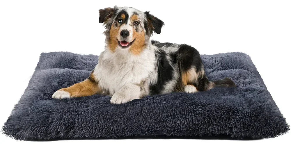 Large Washable Plush Dog Bed – Anti-Anxiety Warm Cushion for Small, Medium & Large Dogs