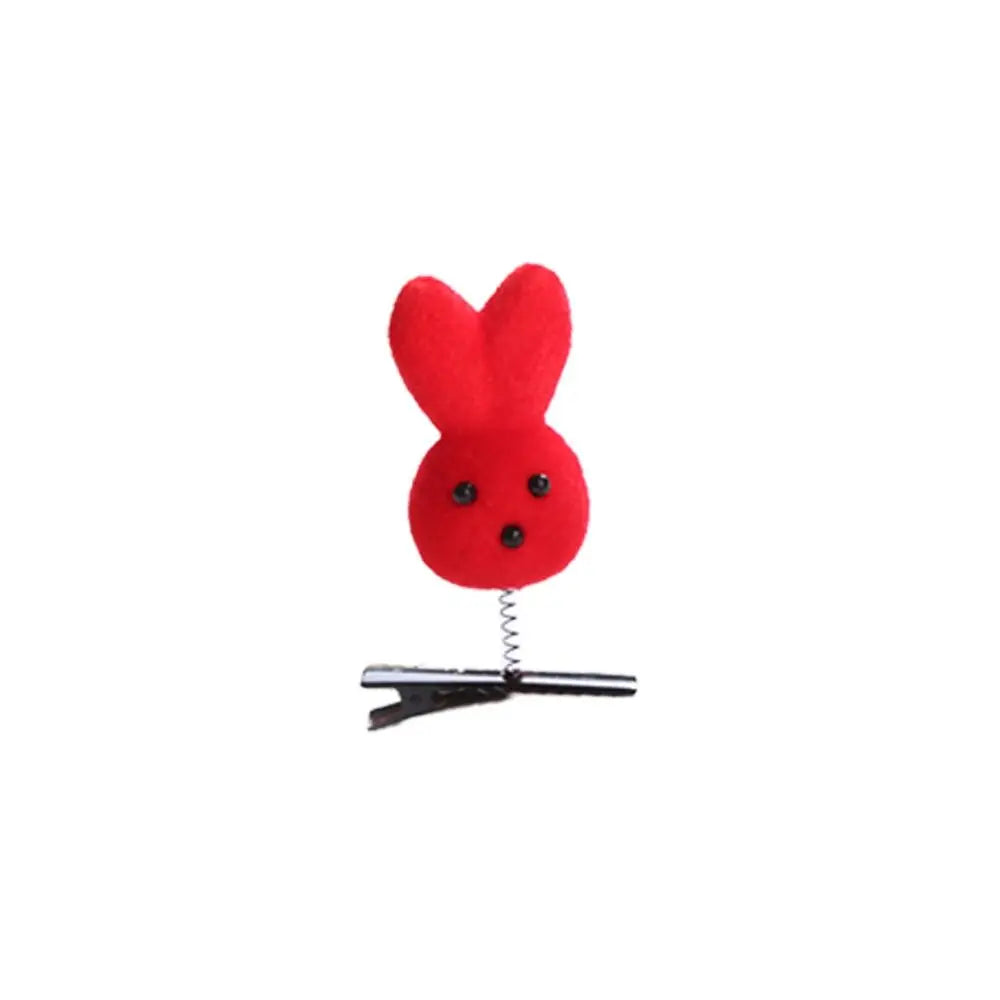 Duck Plush Hair Clip for Kids – 4cm Alloy Barrette Yellow & Red