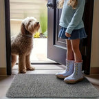 Dog Door Mat Mud Catcher – Absorbent Non-Slip Mat for Muddy Paws, Quick-Dry & Washable Rug