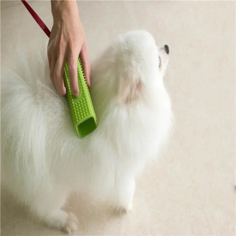 Silicone Rubber Dog Hair Remover Brush for Furniture, Car Seats & Carpets