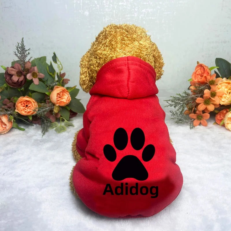 Winter Cotton Dog Jacket – Windproof Color Block Coat for Small Dogs