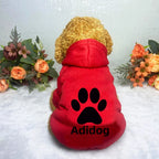 Winter Cotton Dog Jacket – Windproof Color Block Coat for Small Dogs