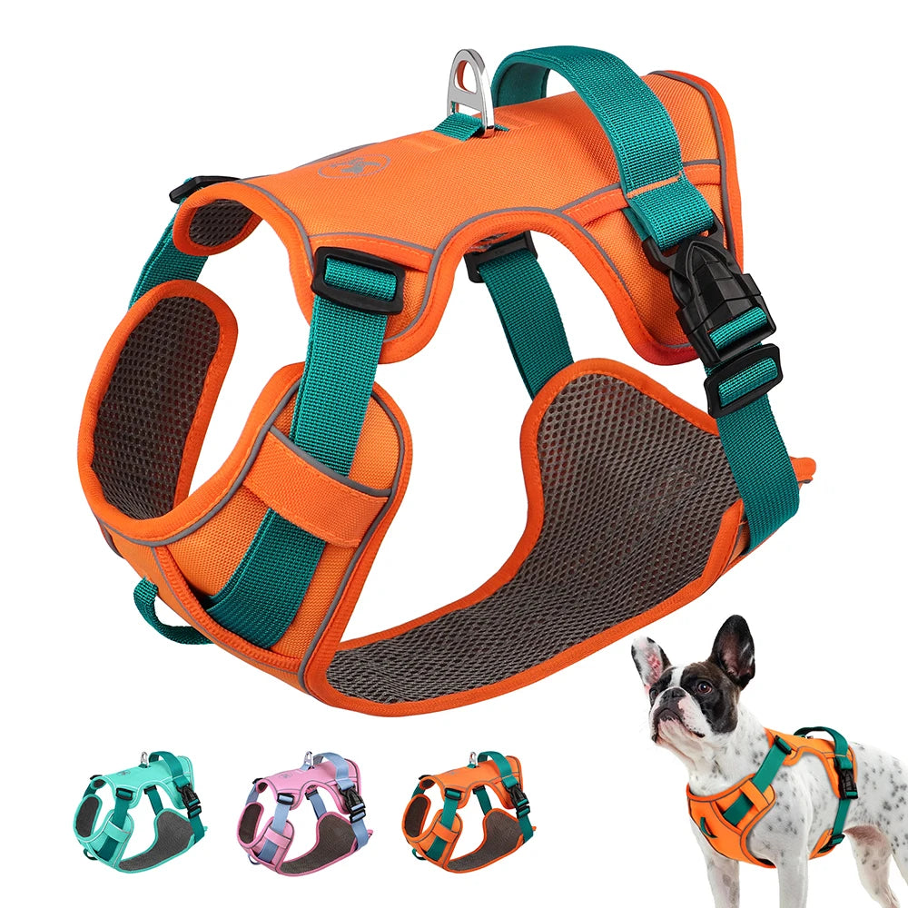 Mesh Dog Harness – Breathable Reflective Training Vest
