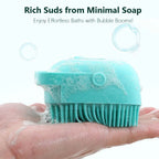 Silicone Pet Bath Brush for Dogs – 2-in-1 Grooming Massager & Shampoo Applicator