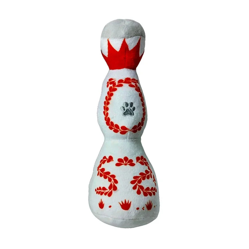 Tequila Bottle Squeaky Dog Toy – Plush Interactive