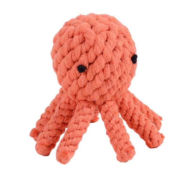 Cartoon Animal Rope Toy – Teeth Cleaning for Dogs