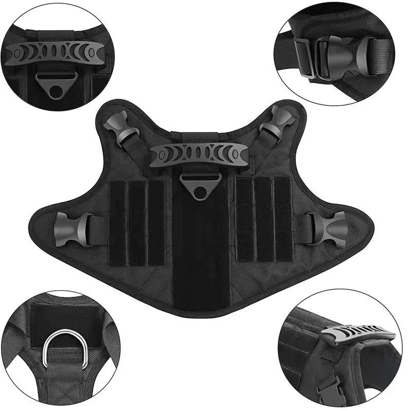 Tactical Dog Harness – Adjustable Training Vest