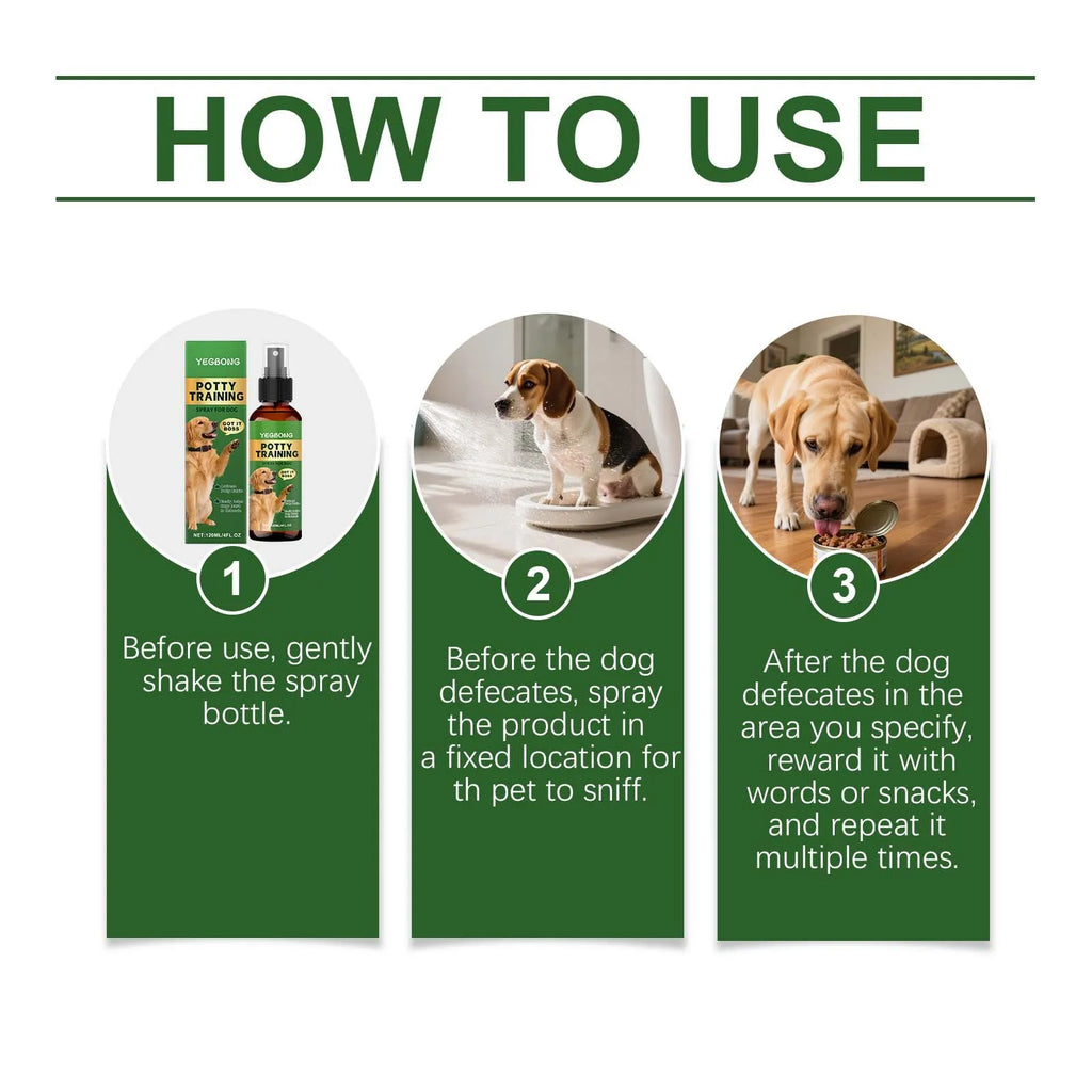 Dog Potty Training Spray – Toilet Attractant Scent 120ml