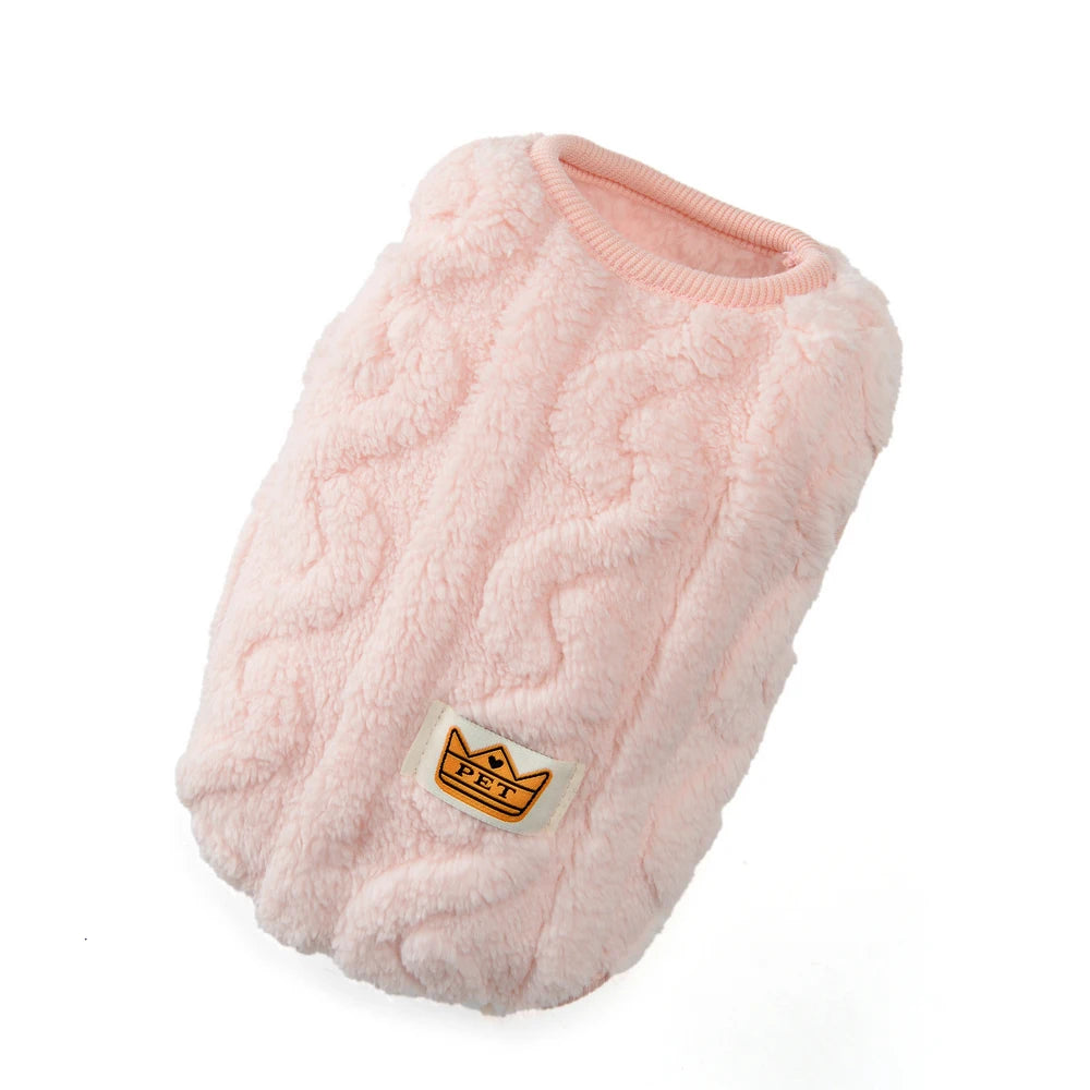 Holapet Soft Fleece Dog Sweater | XS-XL | Pink, Khaki, Red & Green