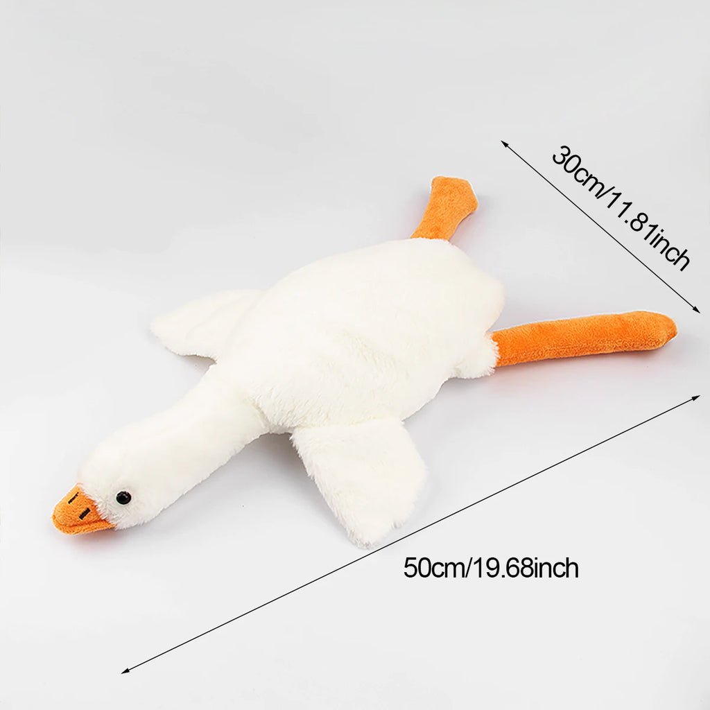 50cm Soft Goose Plush Dog Toy – Calming Anxiety Relief