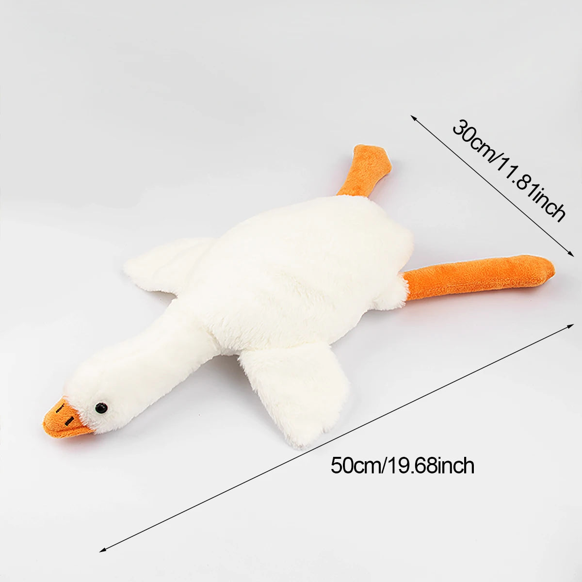 50cm Soft Goose Plush Dog Toy – Calming Anxiety Relief