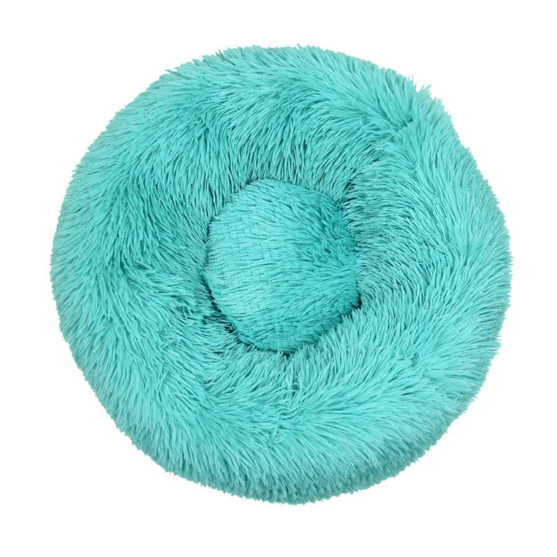 Pet Dog Bed Donut Cuddler – Ultra Soft Washable Round Dog Kennel, Winter Warm Sofa