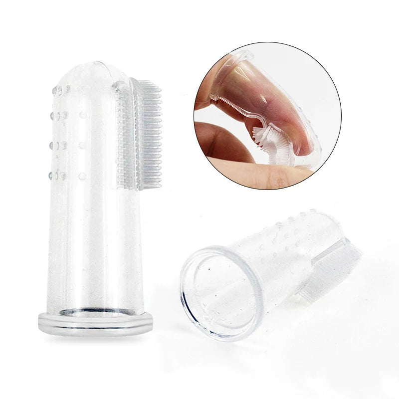 Super Soft Pet Finger Toothbrush – Silicone Dental Care for Dogs