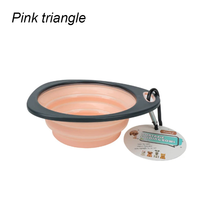 Collapsible Silicone Dog Travel Bowl – Portable Outdoor Feeding Dish