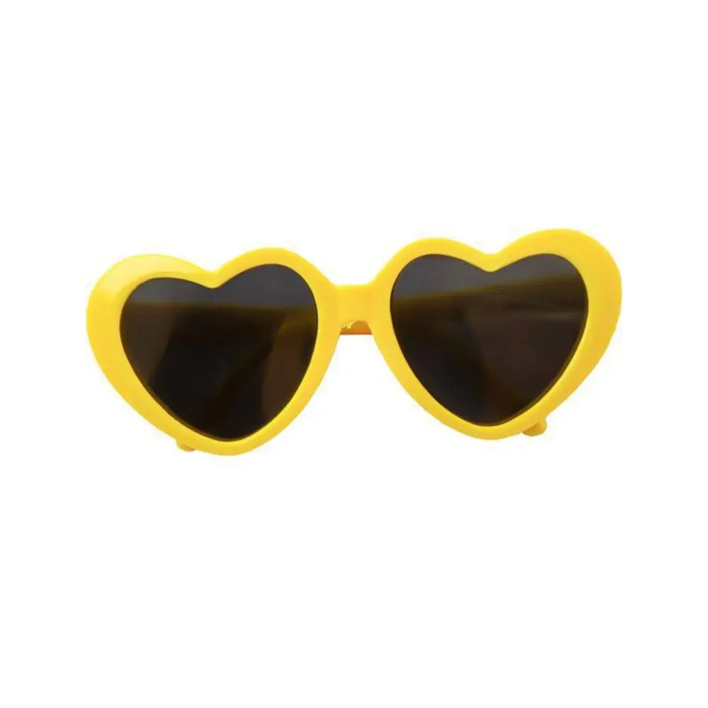 Fashion Heart Dog Sunglasses – Lightweight Photo Accessory
