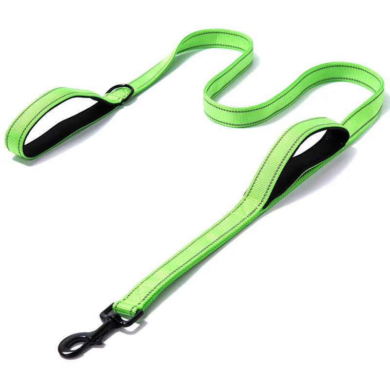 Dog Leash – Dual Handle Reflective Control