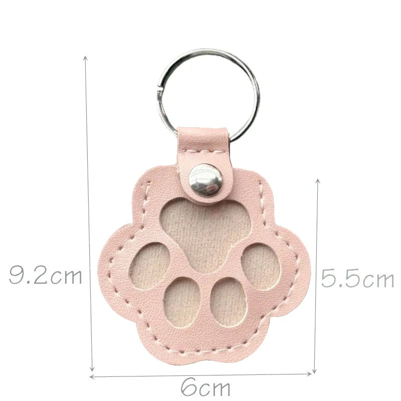 Leather Dog Memorial Keychain – Fur Keepsake Locket Gift