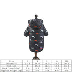 Dog Hooded Down Jacket – Winter Coat with Leash Ring
