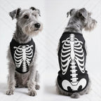 Skeleton Dog Vest Costume – Halloween Polyester Shirt