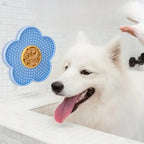 Interactive Sunflower Dog Lick Mat – Silicone Anxiety Relief Pad