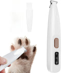 New Dog Paw Trimmer with LED Light – Waterproof, Low-Noise Grooming Tool