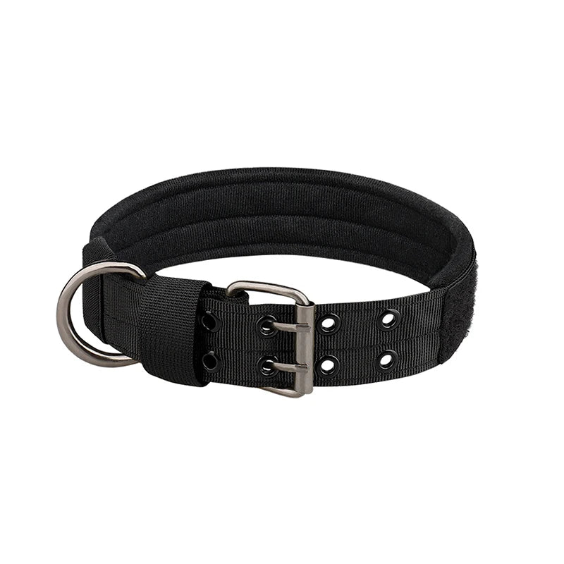 Nylon Tactical Dog Collar – Quick Release Adjustable Fit