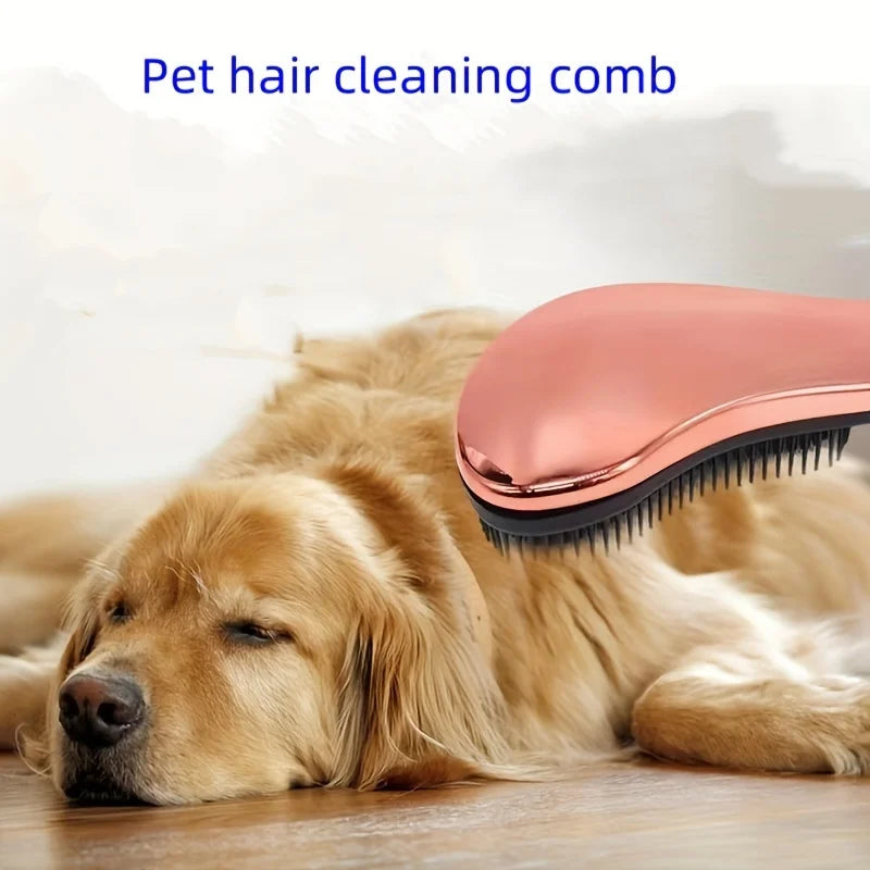 Dog Undercoat Rake & Deshedding Brush - Heavy-Duty Grooming Tool