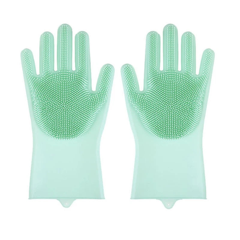 Pet Grooming Gloves for Dogs – Silicone Bathing & Hair Removal Massage Scrubber