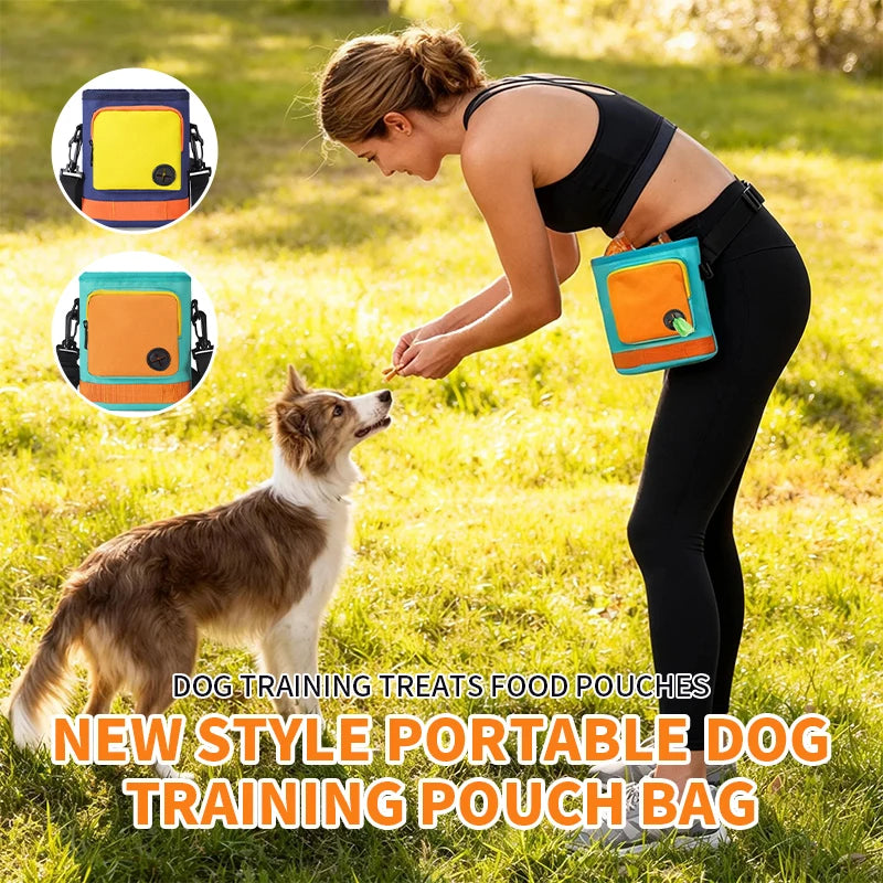 Adjustable Dog Treat Pouch – Multi-Storage Training Waist Bag for Outdoor Use