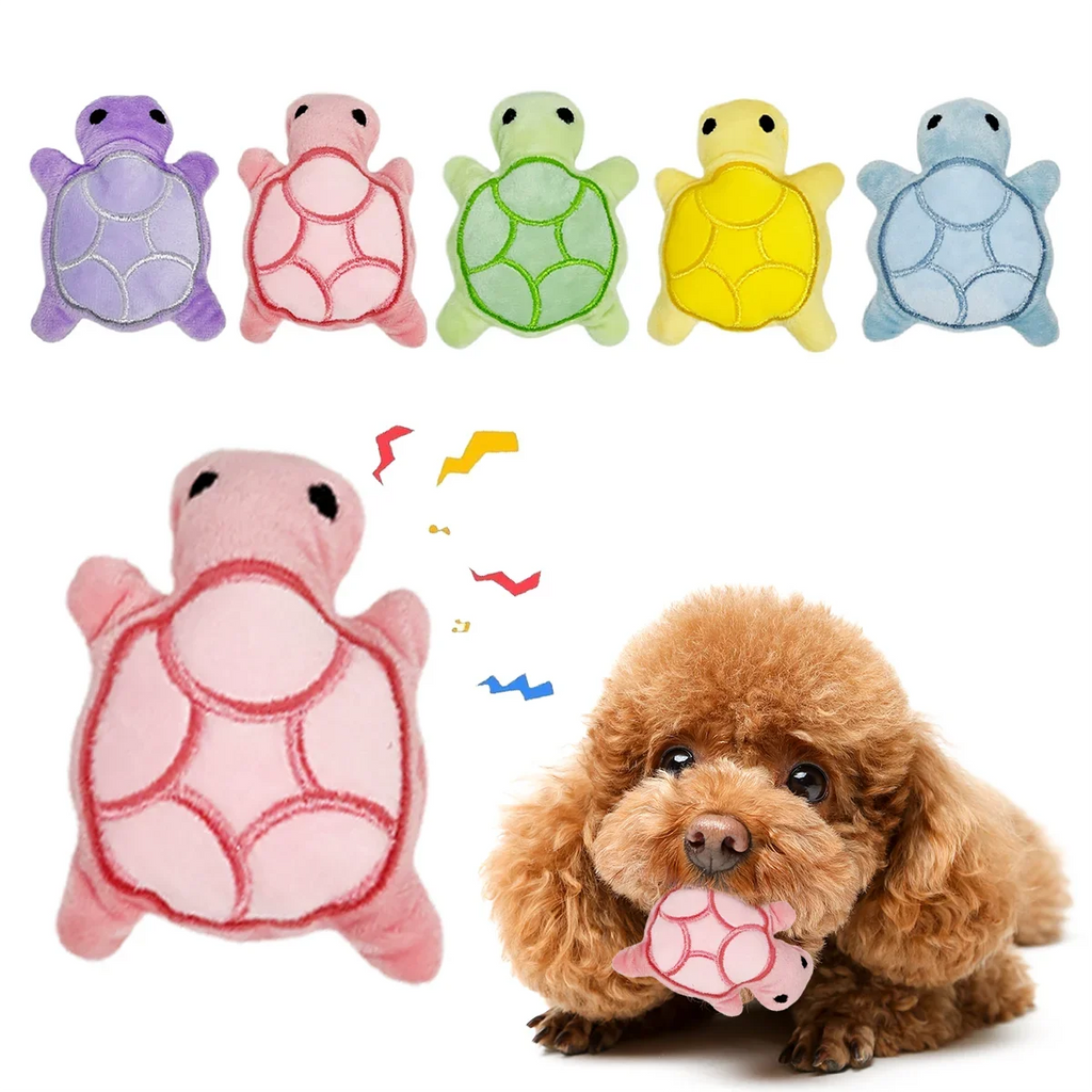 Mini Turtle Plush Chew Toy – Teething Relief for Puppies