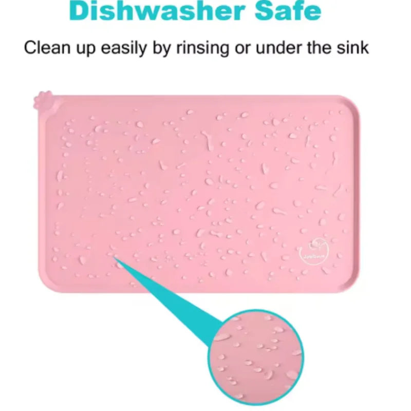 Silicone Pet Meal Mat – Waterproof, Anti-Slip Feeding Bowl Mat for Dogs & Puppies