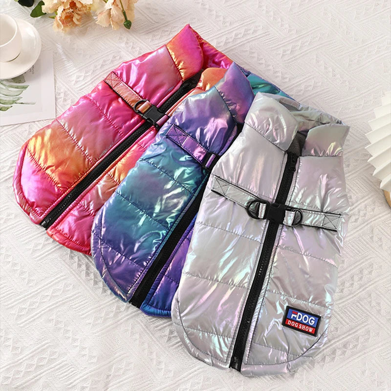 Waterproof Reflective Dog Vest – Velvet Lined Winter Jacket