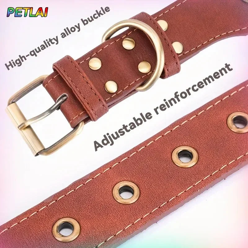 Premium Leather Dog Collar – Necklace Style for French Bulldogs