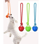 Cotton Rope Ball on Rope – Interactive Dog Toy for All Sizes