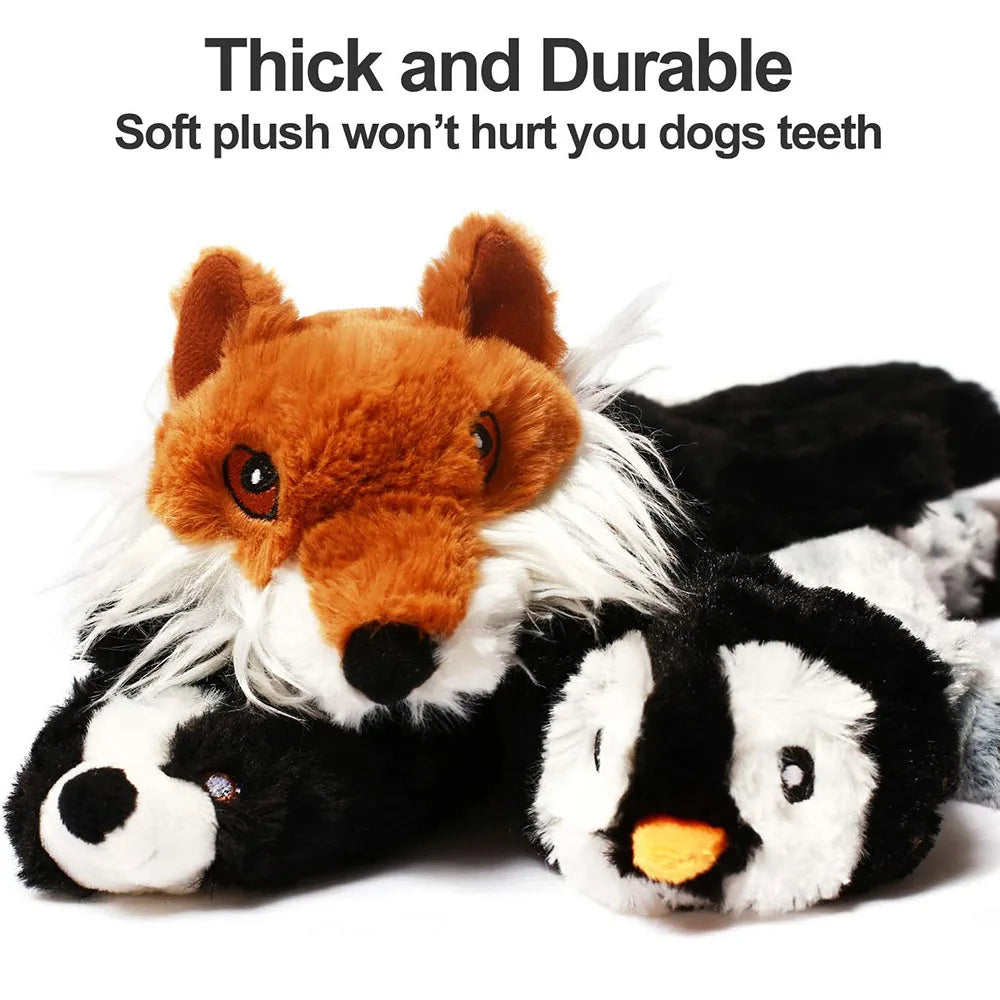 Crocodile Plush Dog Toy – Squeaky Interactive for Outdoor Play