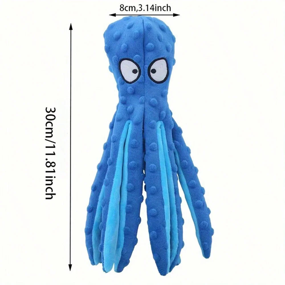 Octopus Non-Stuffed Plush Toy – Teething for Small & Medium Dogs