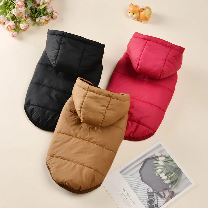 Thick Warm Dog Jacket – Autumn Winter Coat for Small Dogs